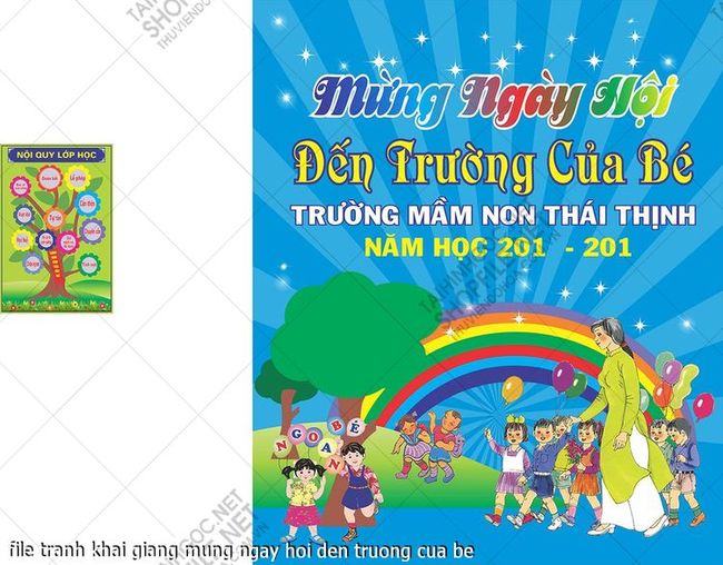 file tranh khai giang mung ngay hoi den truong cua be